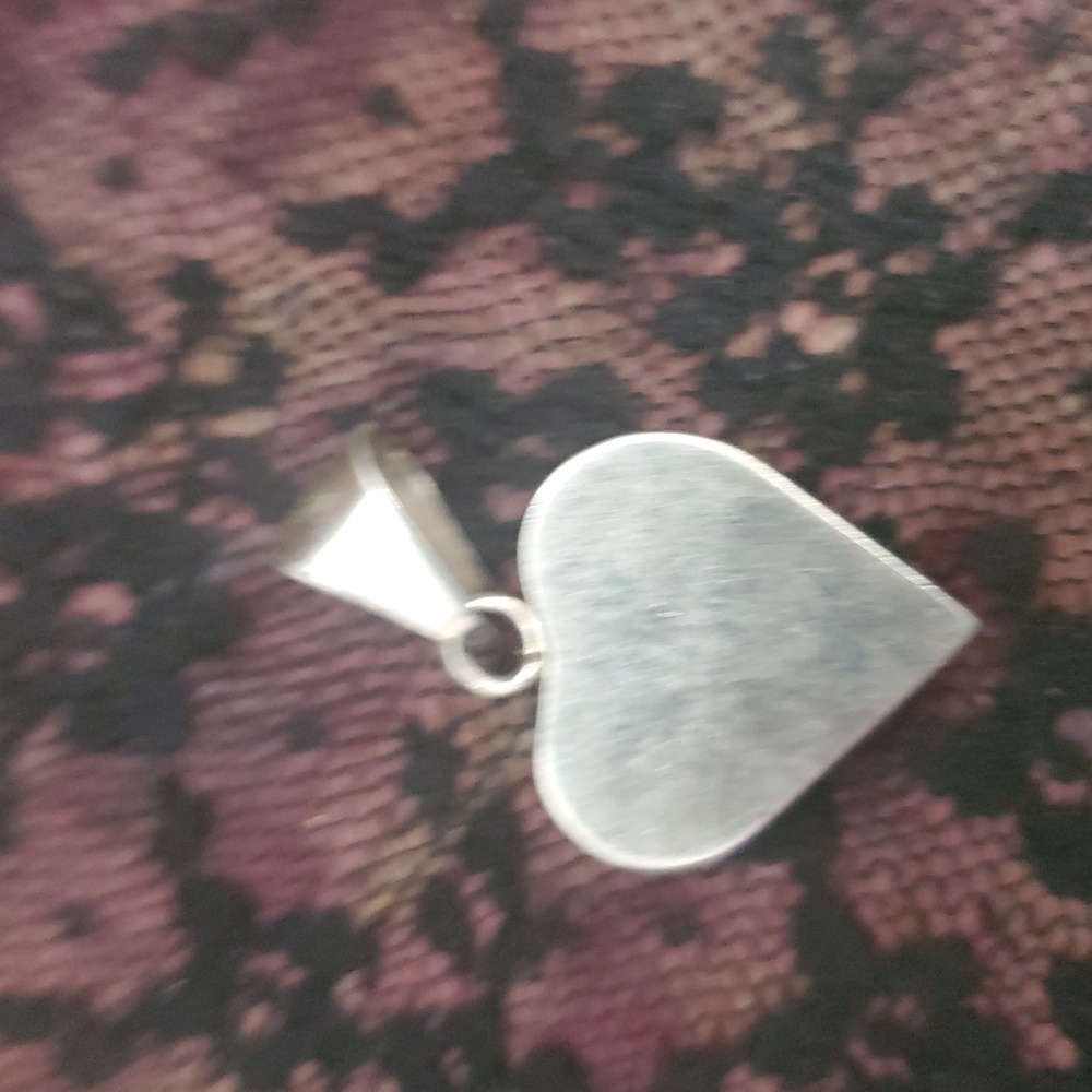 Vintage 925 Sterling Silver UNIQUE ROSE FLOWER Pendant DW865 - Picture 2 of 5